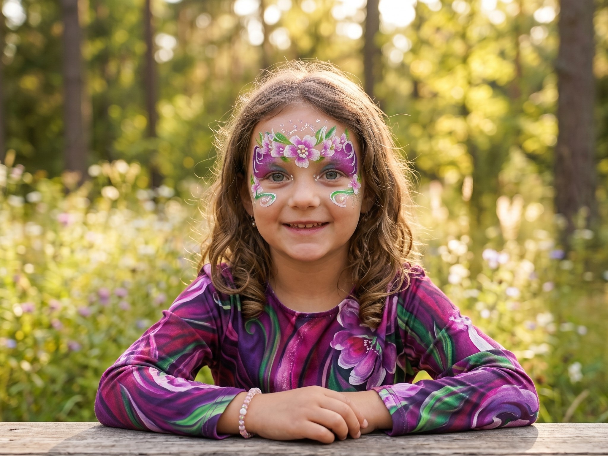 Аквагрим цветы